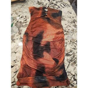 Orange Bodycon Dress